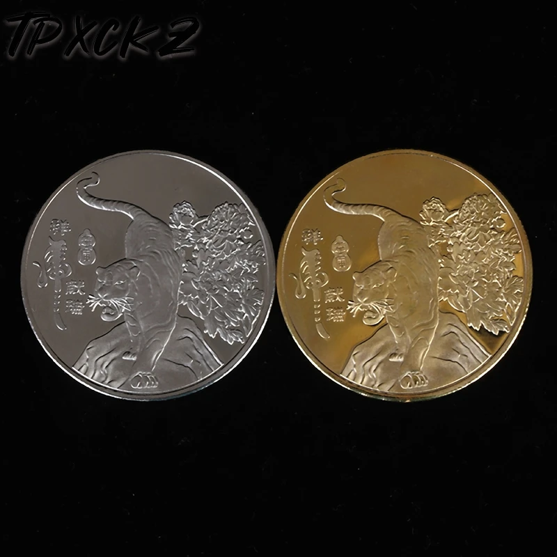 

1PC 2021 Year Ox Commemorative Coin Chinese Zodiac Souvenir Coin Art Craft Collection Gift Decorative Coins Collection