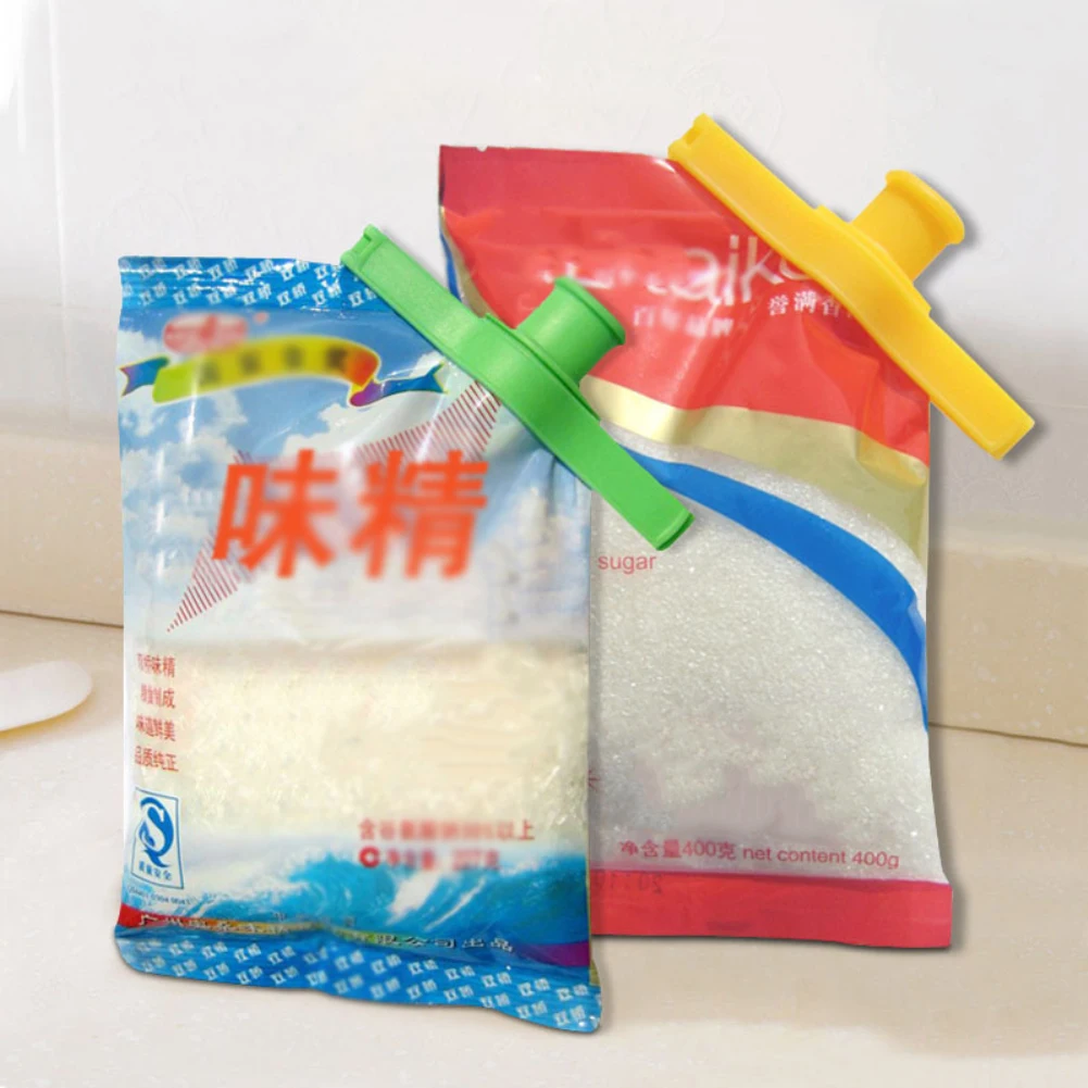 1 шт. сумка для хранения продуктов зажим сопла закусок уплотнительная рукоятка