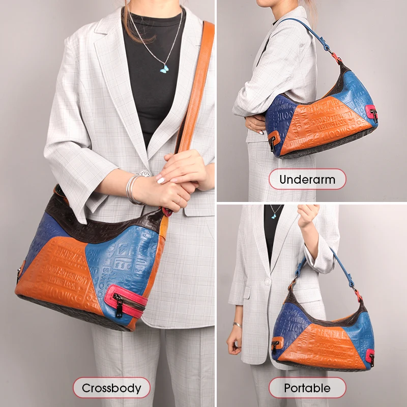 

Cobbler Legend Genuine Leather Shoulder Bags Vintage Splice Handbags Women Crossbody Fashion new Female Totes Designer Messenger