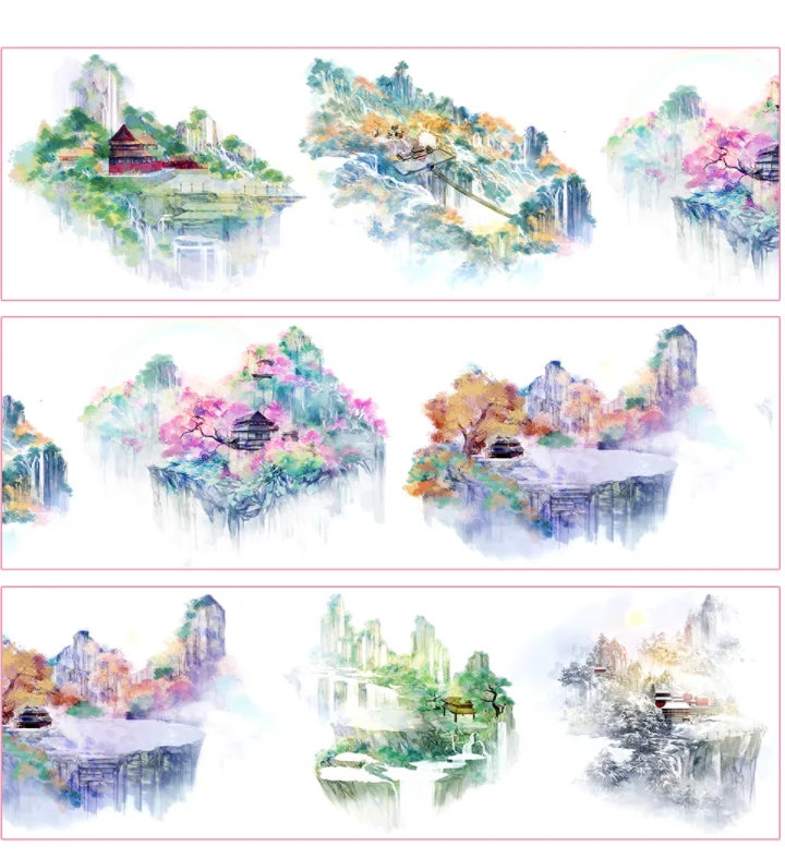 

5M The Dreaming Fairy Mountains Masking Tape