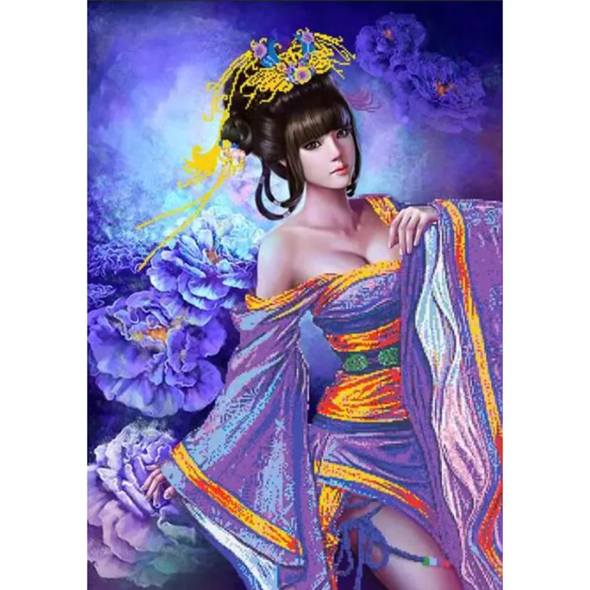 

5D алмазная живопись «сделай сам», Портрет Принцессы, полный квадрат, круглая вышивка, вышивка крестиком, красивая женщина, мозаика, домашний...