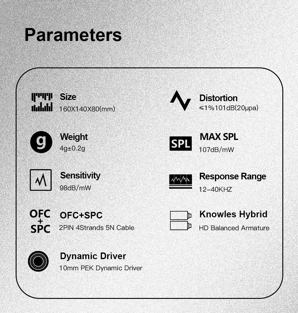 Уизер Hi Fi высокого разрешения гарнитура A HE03 сочный бас наушники Dynamic Hybrid 2 Knowles