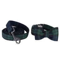 unique style paws dog collar and leash set softcomfy handmade bowtie separate christmas pet gift for dogs and cats