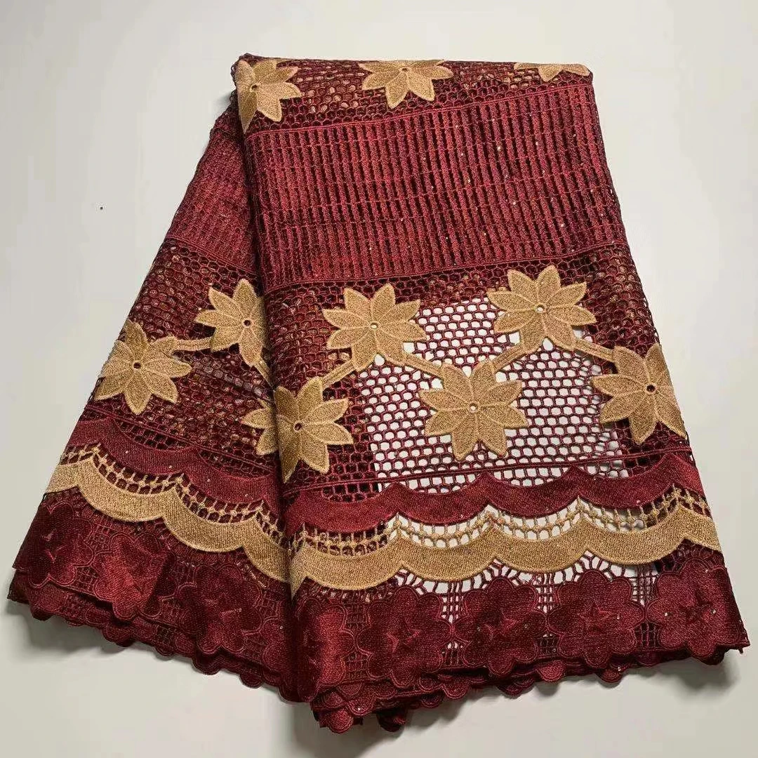 Высококачественная африканская кружевная ткань 2021 Новый дизайн Африканский
