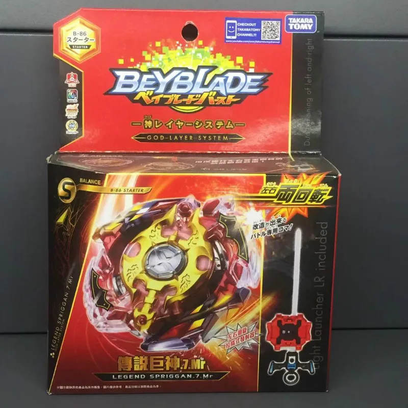 Takara Tomy оригинальная Beyblade Burst GOD layer system B-86 LEGEND SPRIGGAN 7 Mr Arena Bayblade игрушка-Лидер продаж, спинер для детей