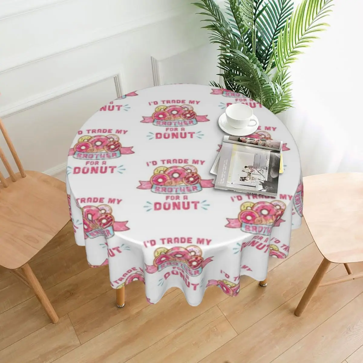 

Donut Tablecloth Protector Picnic Table Cover Modern Custom Polyester Cheap Table Cloth