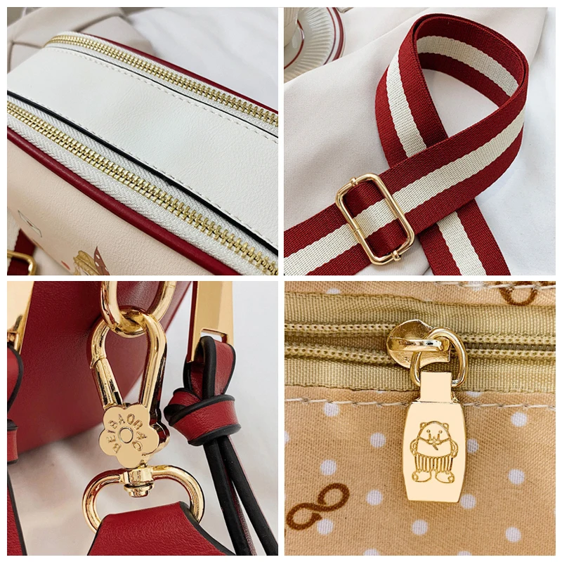 

Beibaobao Women's Messenger Bags Luxury Pu Leather Crossbody Bags Printing Fashion Flap Women Shoulder Bag 2021 New Women's Bags