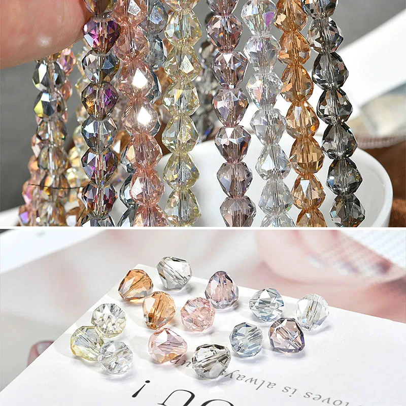 Сделай Сам ручной бисер капли воды стекло серьги с бисером из кристаллов браслет