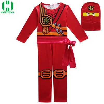 Хэллоуин Lego Ninjago маскарадные костюмы для мальчиков комбинезоны комплекты