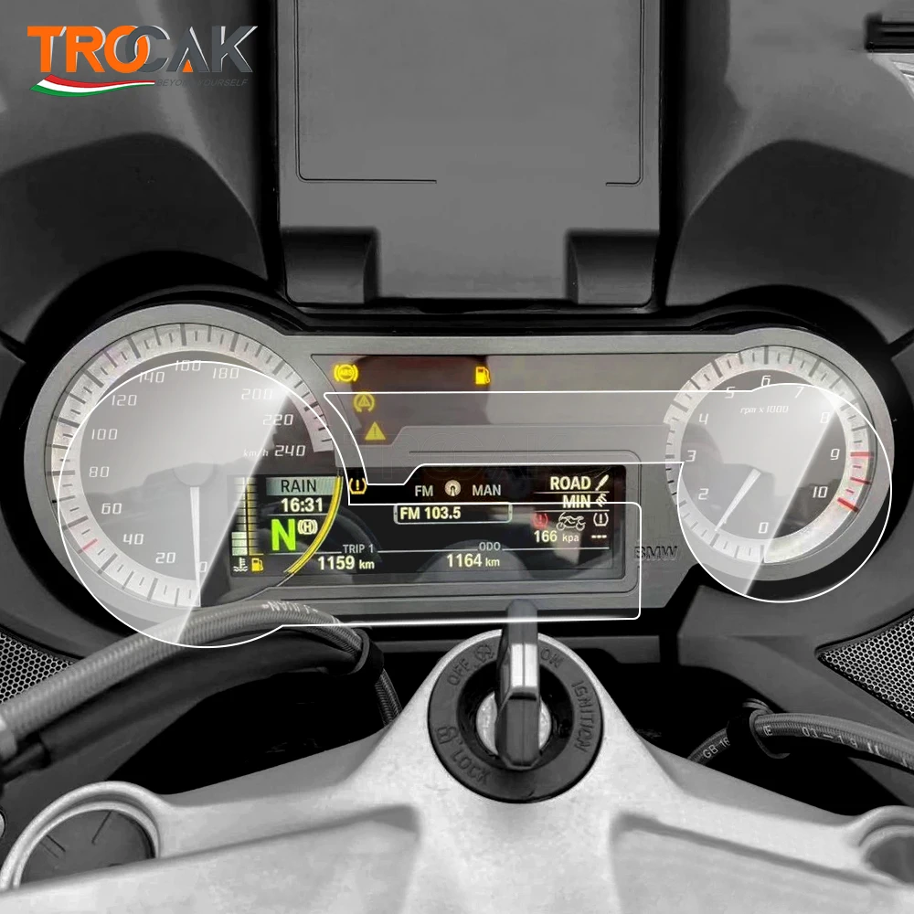 

For BMW K1600GTL K1600GT K1600 K 1600 B GT GTL Motorcycle Instrument Cluster Scratch Protection Film Screen Protector Dashboard