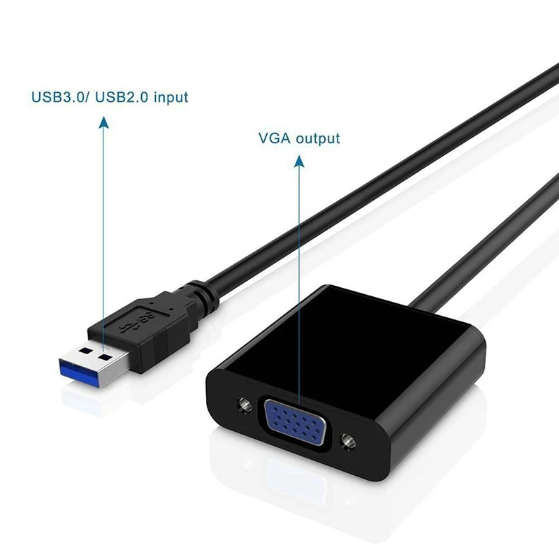 Премиум USB 3 0 в VGA адаптер конвертер Full HD внешняя видеокарта мульти монитор