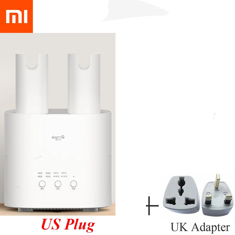 Add UK Adapter Xiaomi Deerma Интеллектуальный многофункциональный выдвижной сушилка для обуви мульти-эффект стерилизации u-образный воздух - Цвет: Add UK Adapter