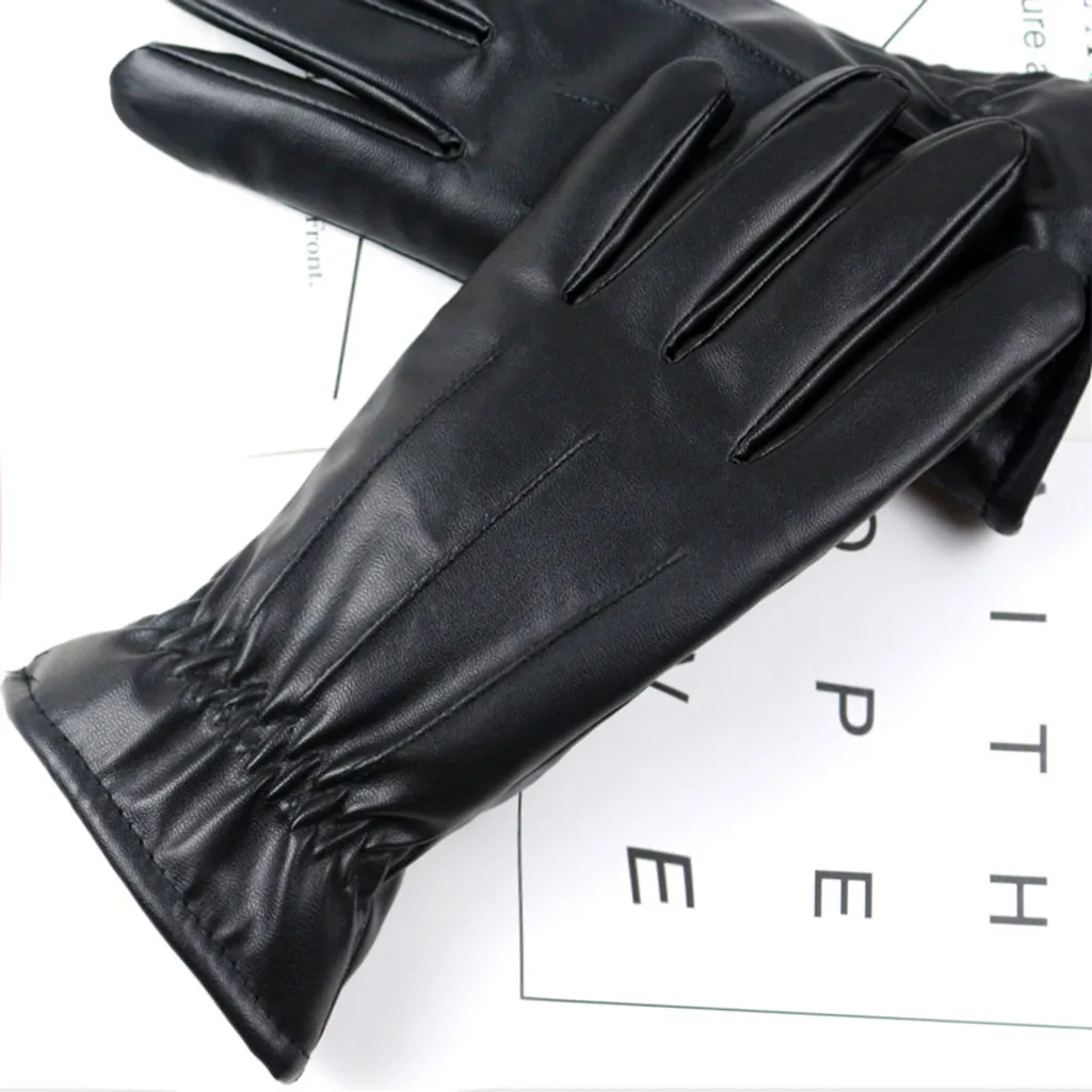 

Sagace Gloves Women Plus Velvet Thickening Gloves Weather Glove With Warm Dual Lining Solid Color Gloves Women Sheepskin