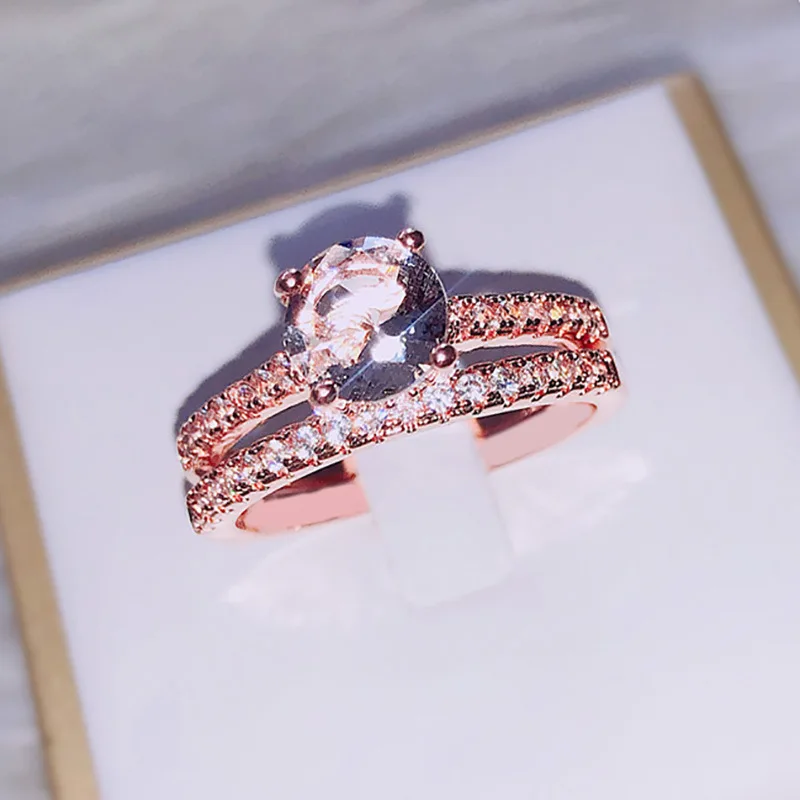 Комплект из 2 предметов 18 К Золотая Корона принцесса Anillos De Bague Etoile натуральный
