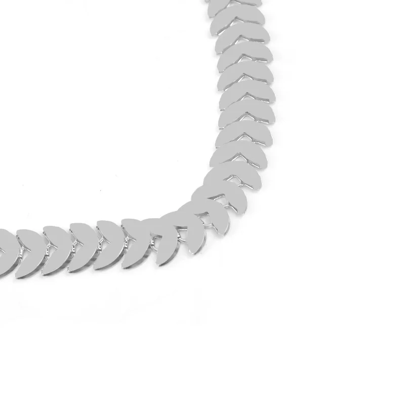 Fashion Leaf Chain Necklace Gold Color Choker Collar Punk Hip Hop Jewelry For Women DJ-275 | Украшения и аксессуары