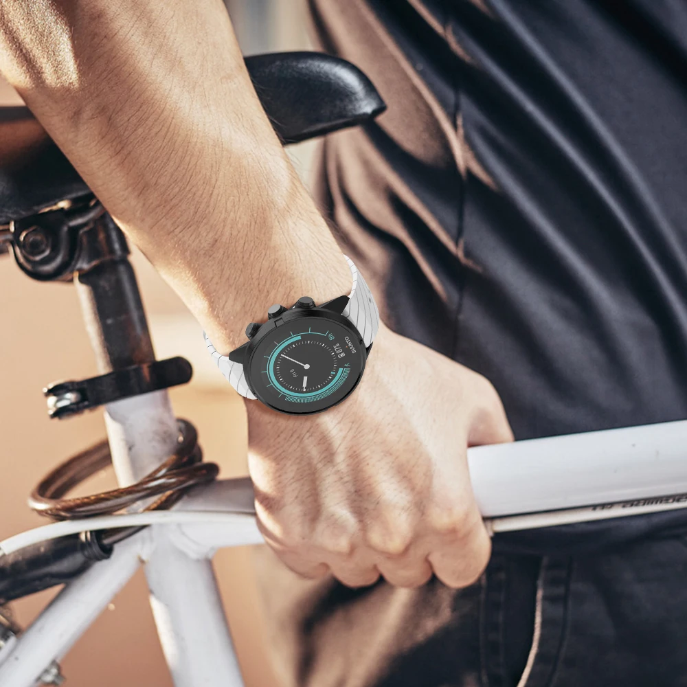 24 мм ширина силиконовый ремешок для часов SUUNTO 9 Baro спортивный силиконовый браслет Repalcement для SUUNTO Spartan/9 Baro медные полосы