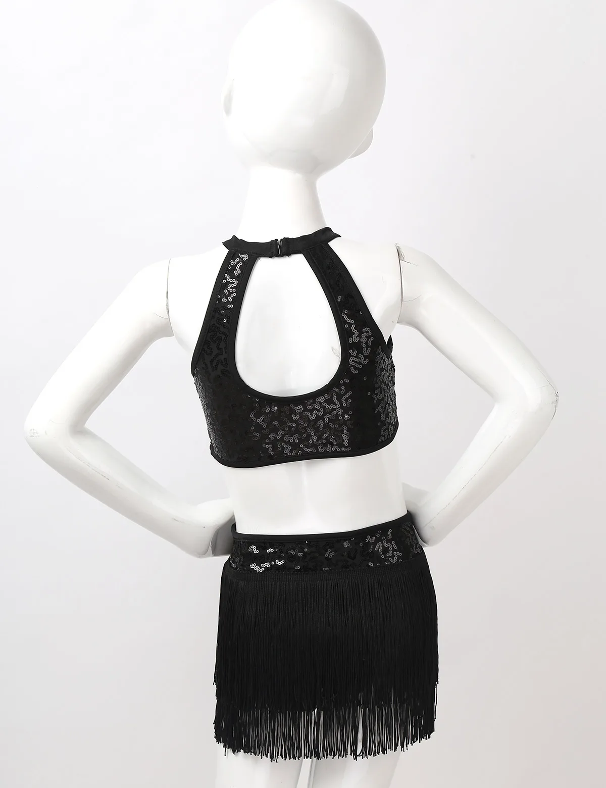 Детский комплект из 2 предметов для девочек танцевальные гимнастические костюмы