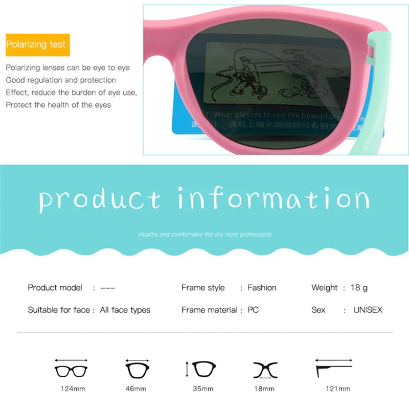 Детские солнцезащитные очки TR90 зеркальный чехол для автомобиля поляризованные