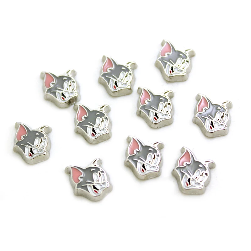 10 шт.! Оптовая продажа Разные стили Floating Charms подходит движущиеся медальоны и