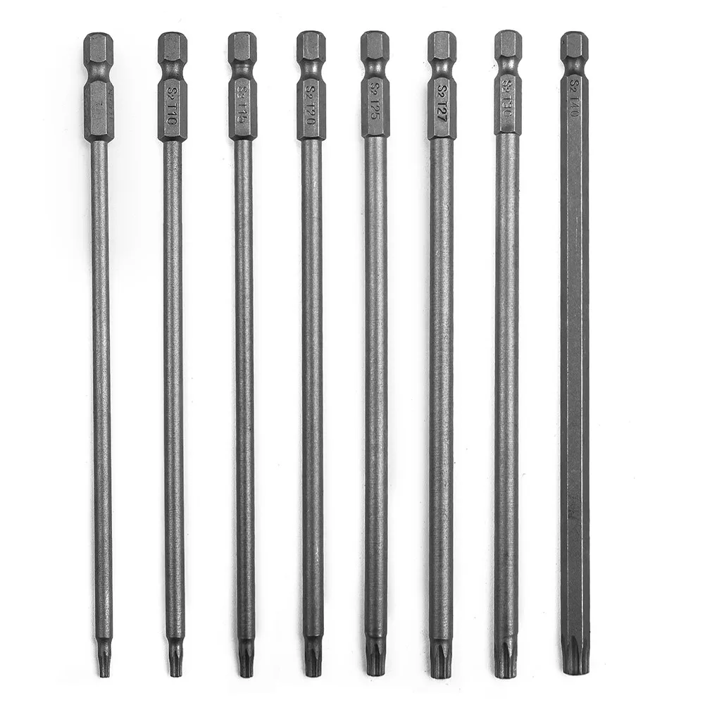 

Security Tamper Proof Screwdriver Bit 100mm Long Reach Magnetic Torx Screwdriver S 2 Alloy Steel T8/ T10/T15/T20/T25/T27/T30/T40