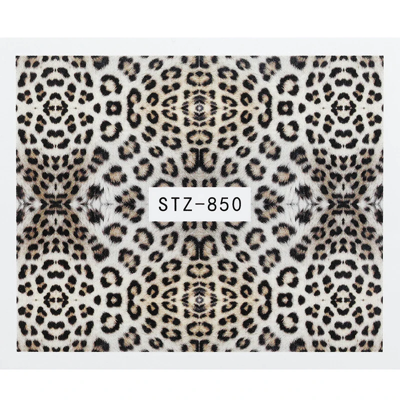 1 шт 3D наклейки для ногтей красочные леопардовые и терактные скелетоны