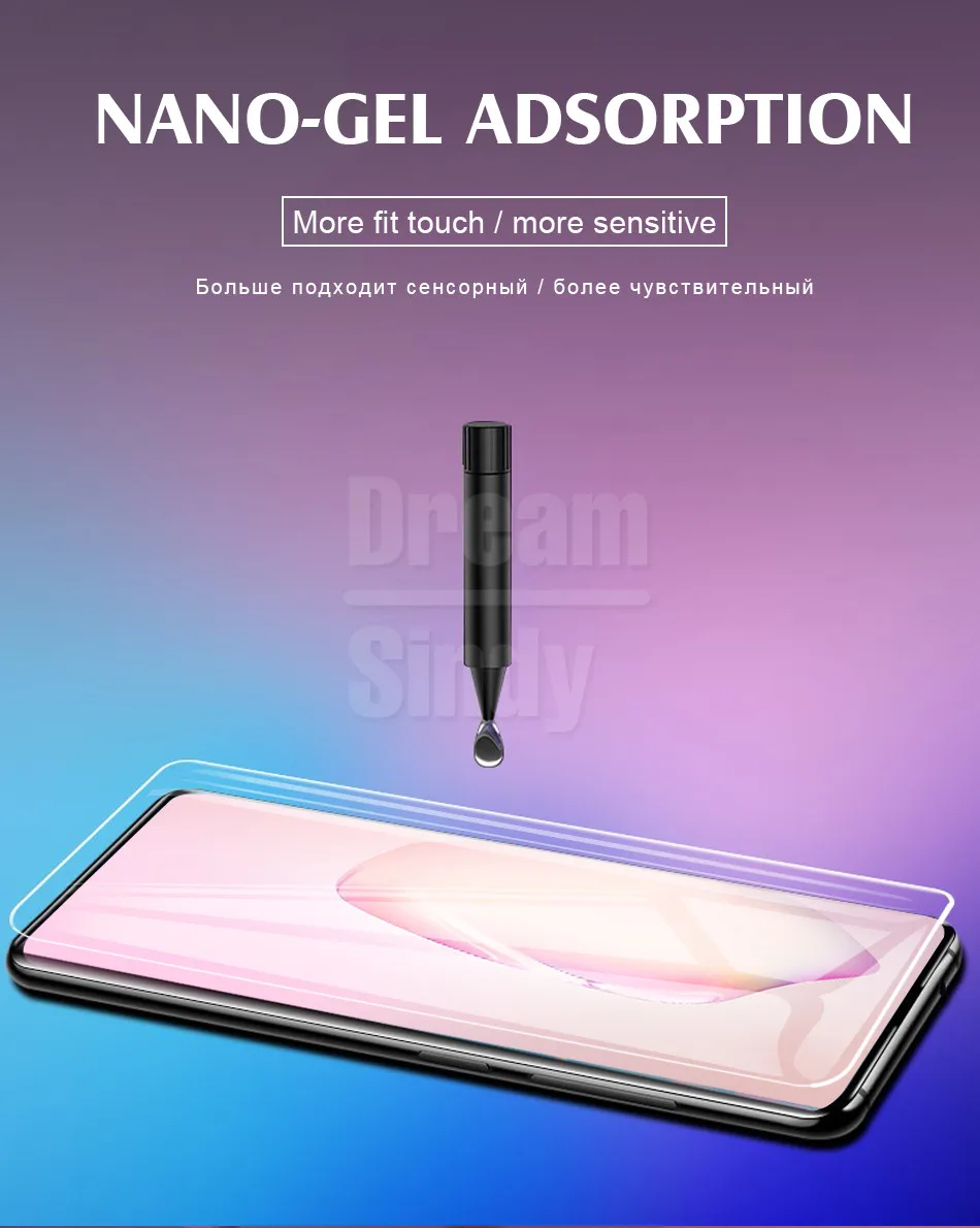 100D УФ клеевая защитная пленка из закаленного стекла для samsung Galaxy S8 S9 S10 Plus S10e Защита экрана для Note 8 9 10 Pro стекло