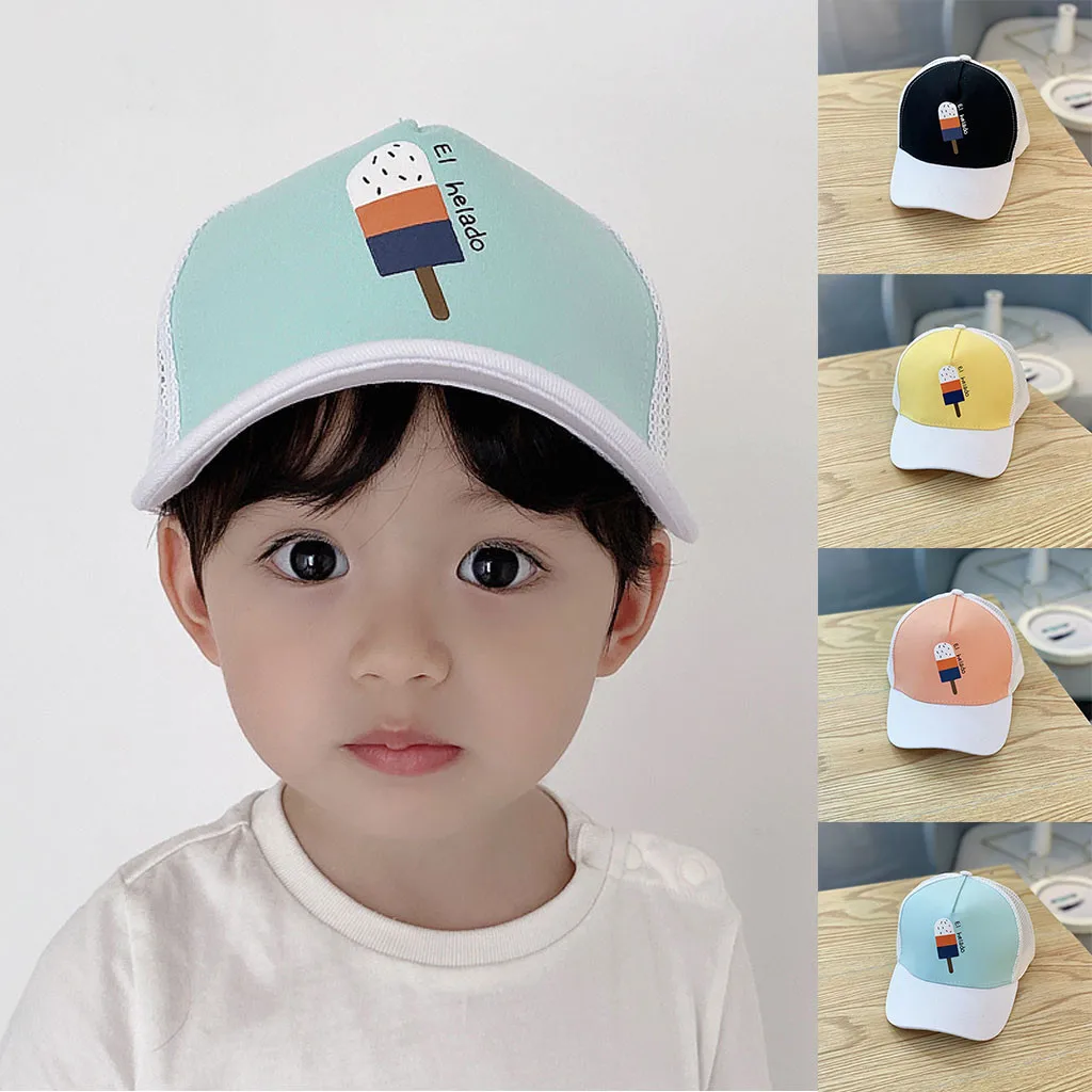 

Hat For Kids Unisex Cap Baby Boy Catoon Baseball Cap Sunhat Eaves Head wear girls Boys Hat Casual Fashion Cute Sun Protection