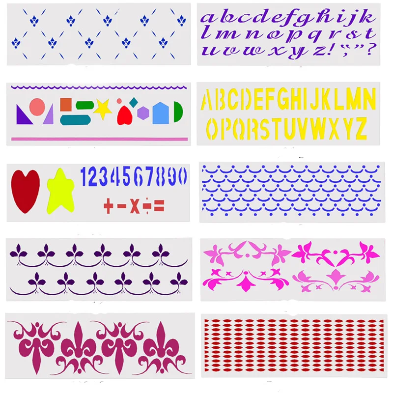 Трафарет с кружевными буквами для слоев трафарет спрея сделай сам фотоальбом