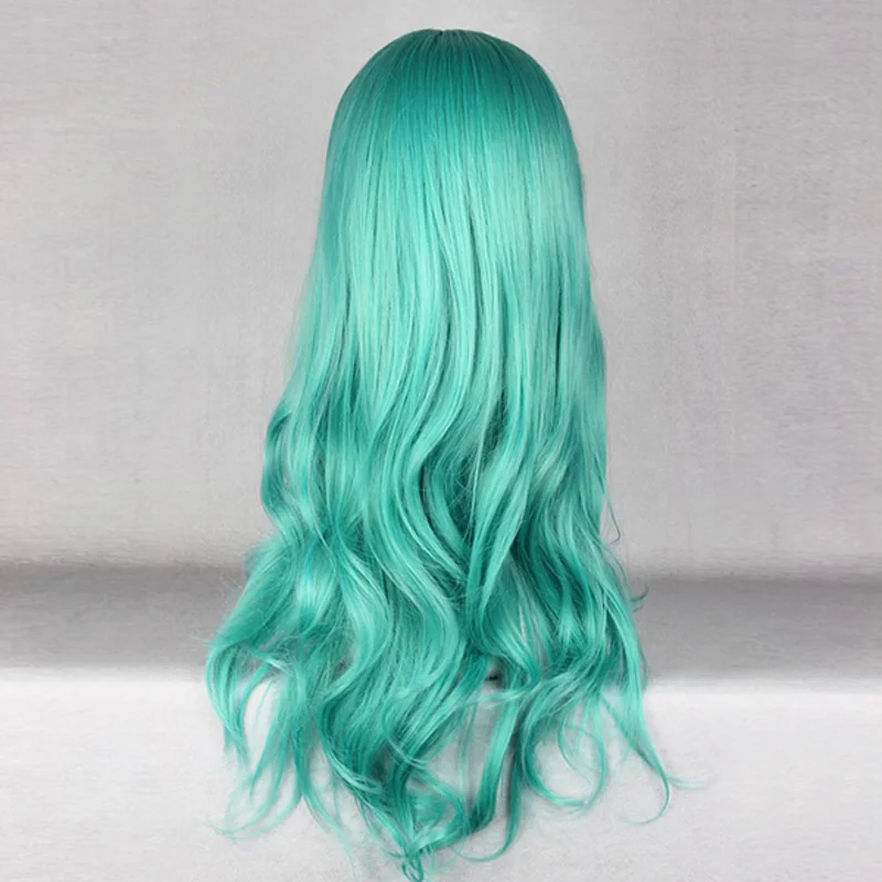 Сейлор Мун кайу Michiru Нептун зеленая свободная волна длинный Косплей термостойкие