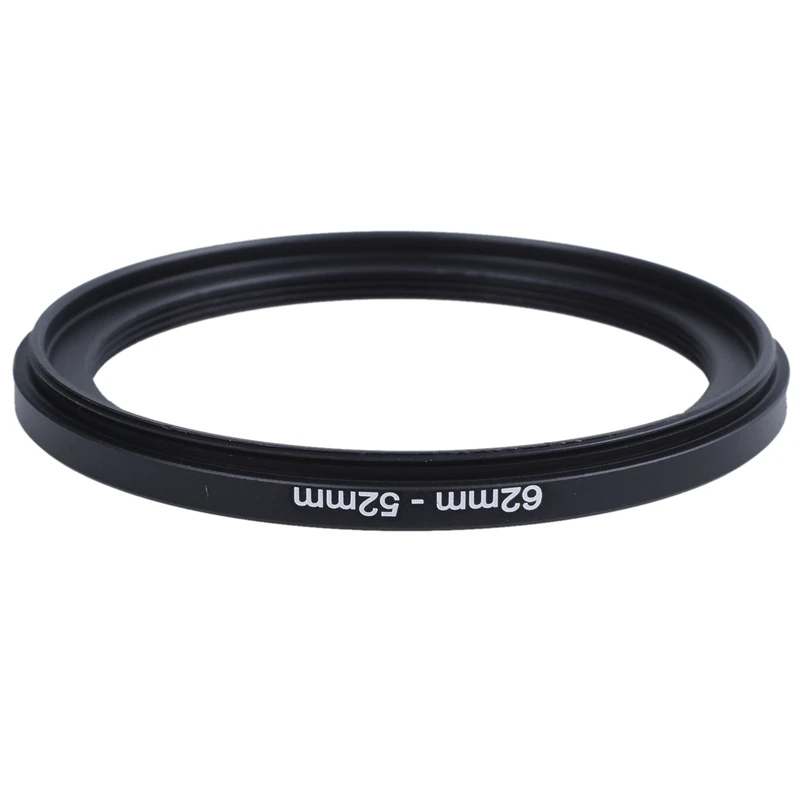 

1 Pcs 62mm-52mm Black Step Down Ring Adapter & 1 Set Step Up + Step Down Ring Filter UV CPL Set