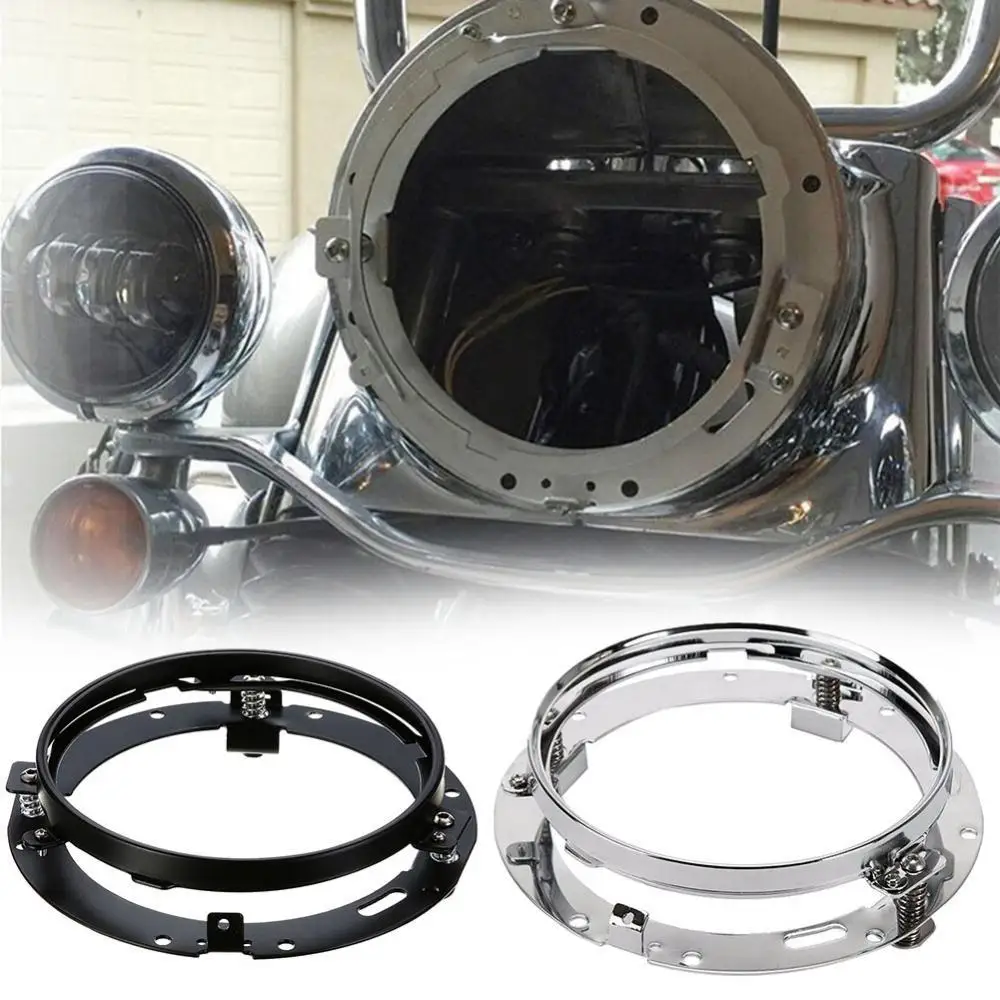 

80% Hot Sell 7 Inch Round Mounting Bracket Motorbike Modified Headlight Ring for Motorcycle