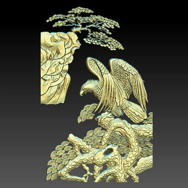 Высокое качество Орел 3D модель рельеф STL для ЧПУ маршрутизатор резьба гравировка
