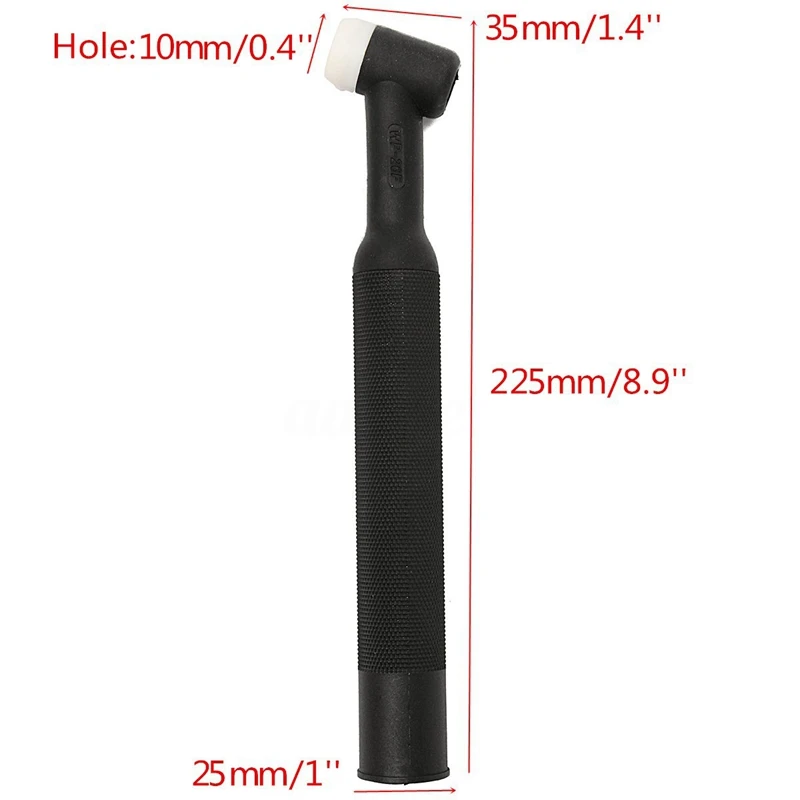 

250A Wp-26F Sr-26F Tig Welding Torch Black Flexible Head Body Nozzle Gas Cooled Torch 26 Series Welding Accessories