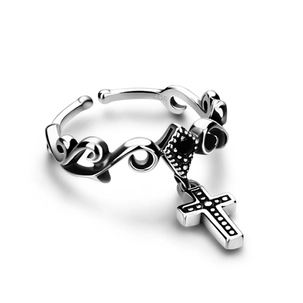 Женское регулируемое вечерние ЦО из серебра 100% пробы в стиле ретро | Украшения и