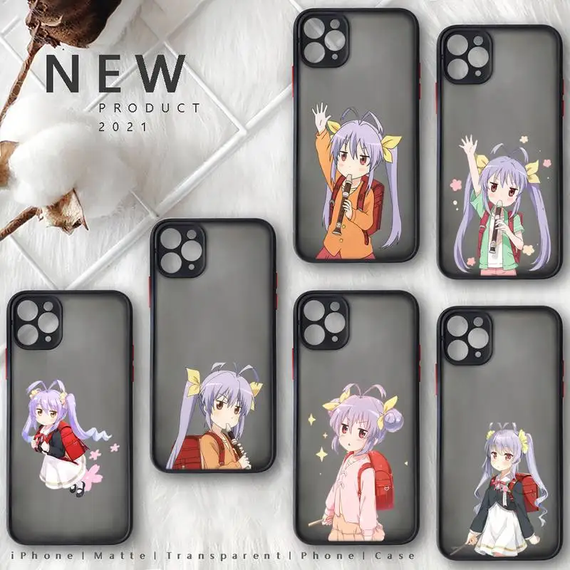 

Non Non Biyori anime cute girl Phone Case matte transparent For iphone 7 8 11 12 plus mini x xs xr pro max cover