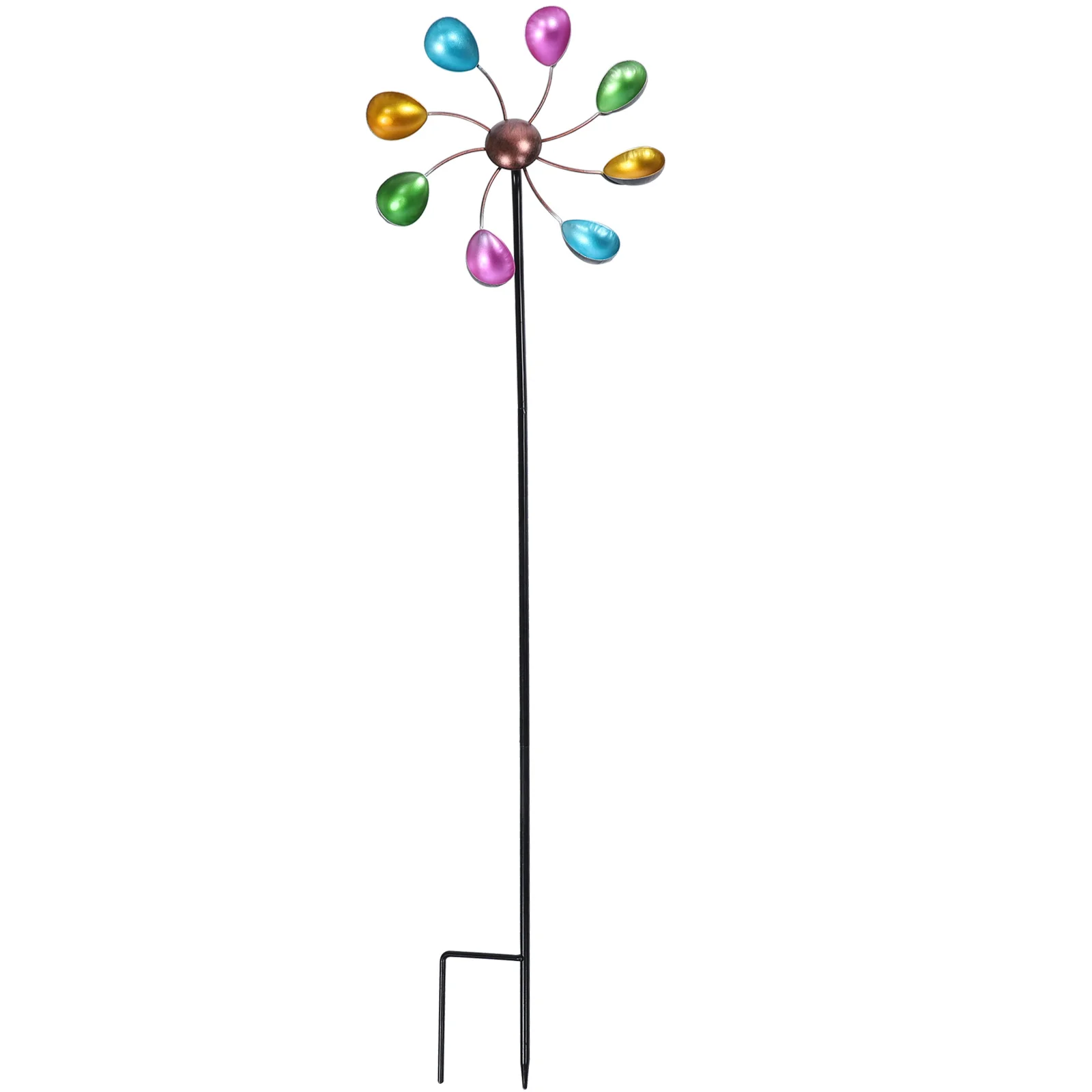 

1pc Windmill Plug-in Garden Decoration Wrought Iron Weatherproof Lawn Windmill