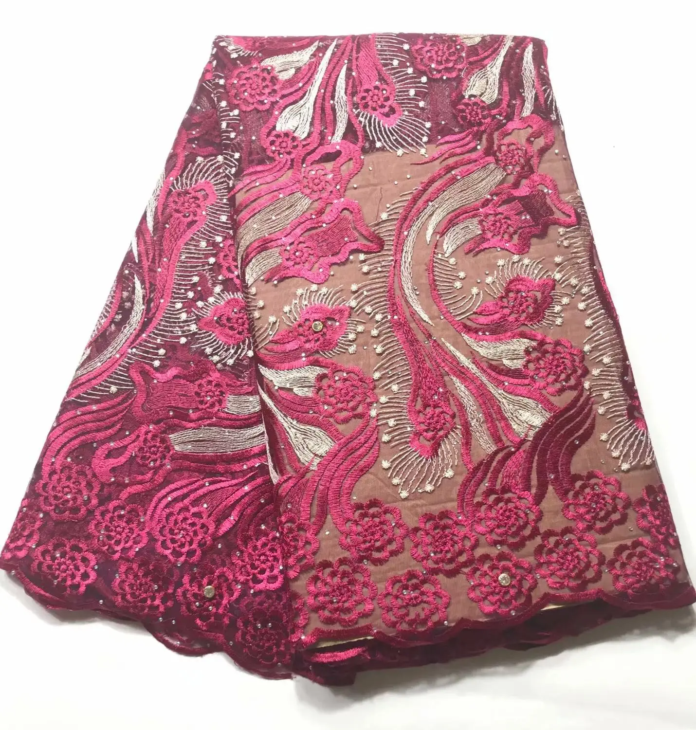 2019 новая небесно голубая африканская кружевная ткань высокого качества модная