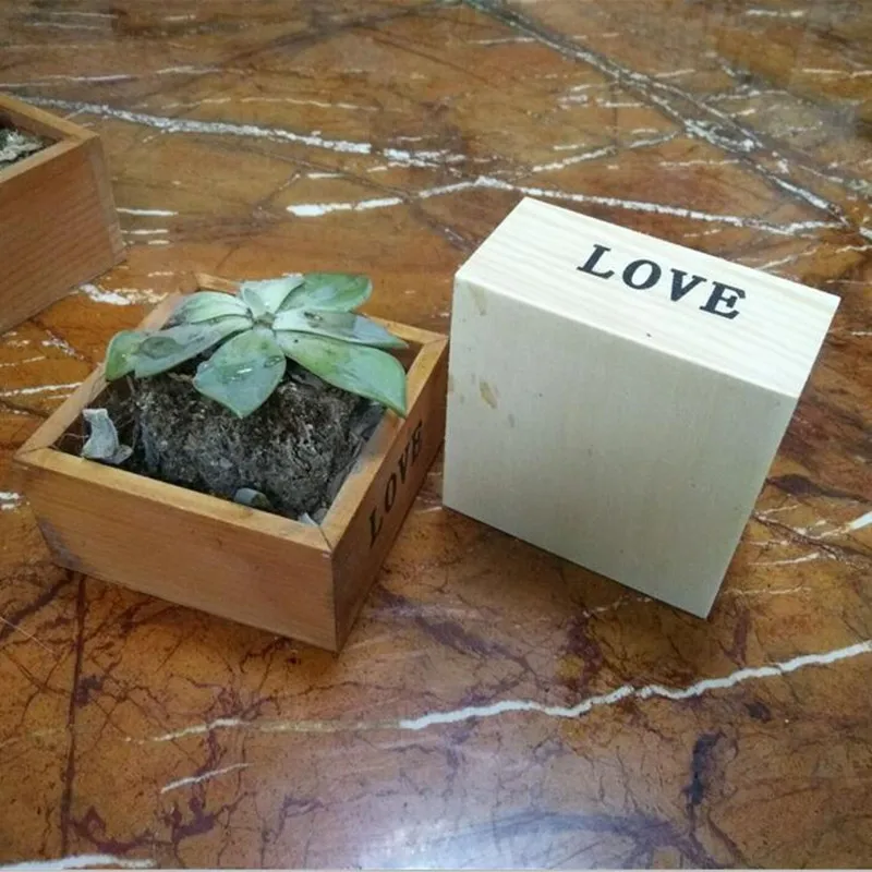 Горшки для растений деревянные винтажные выращивания суккулентов | Дом и сад