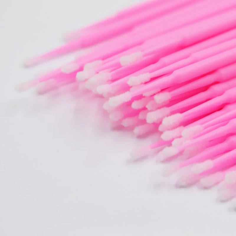 100 шт. одноразовые цветные ватные тампоны щетка для ресниц чистящий Тампон