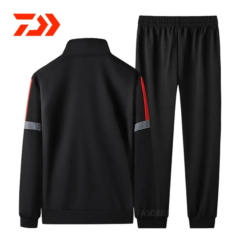 

2021 Spring Autumn Fishing Suits Outdoor Sport Fishing Set Striped Fishing Clothing Men Sportswear Fishing Jacket Pants Suit