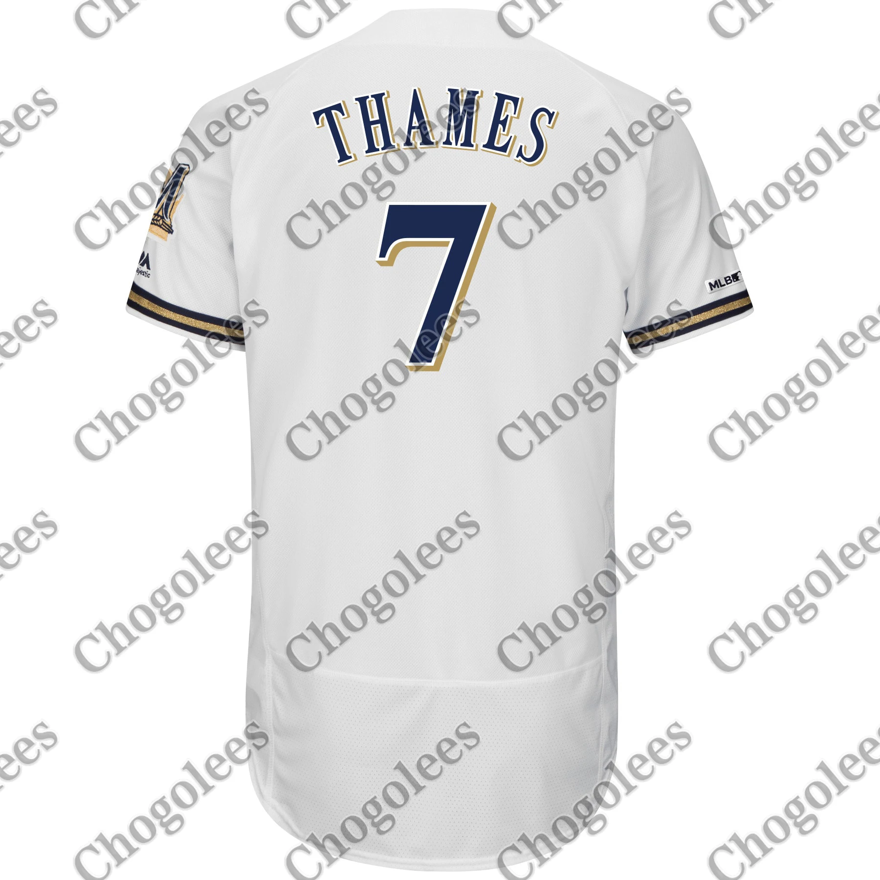 

Baseball Jersey Eric Thames Milwaukee Majestic Flex Base Collection Jersey
