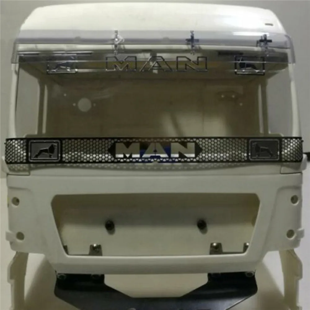 Металлическая Взрывозащищенная сетчатая Передняя решетка для трактора Tamiya 1/14 Man