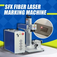raycus optical maser laser marking machine 30w fiber laser engraver 80mm rotary axis with 175175mm lens
