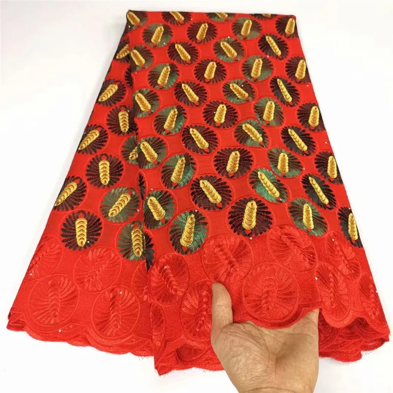 

Newcoming fashion style 5yards cotton lace fabric beautiful swiss voile lace for women clothes F912101