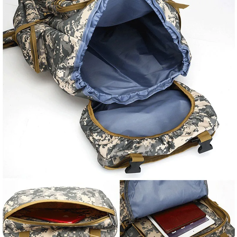 80L водонепроницаемый Камуфляжный тактический рюкзак военный армейский походный