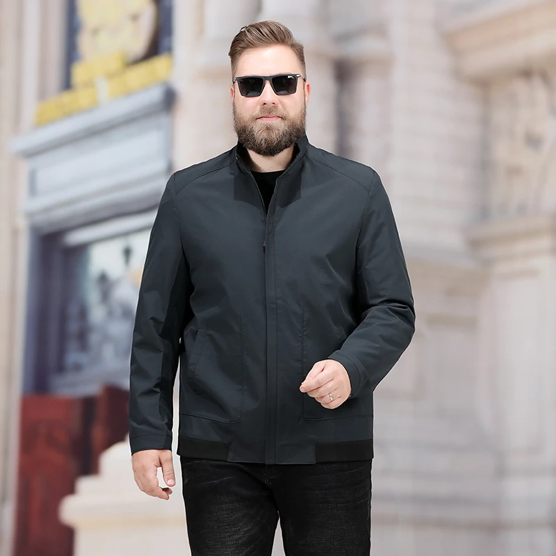 Новинка 2019 большие Φ 6xl 7xl 8xl мужские весенне-осенние куртки и пальто размеры