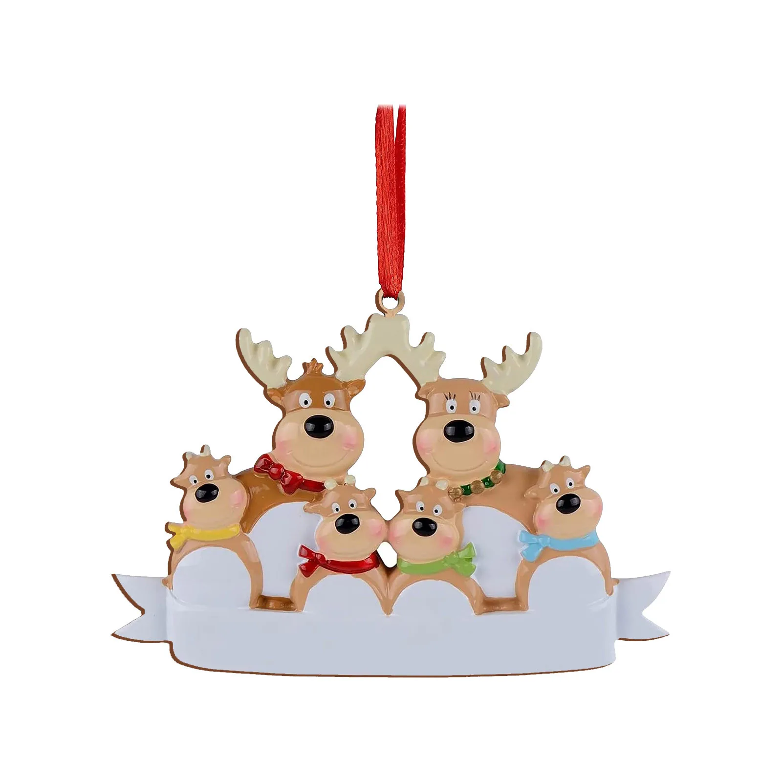 

Personalised Family Christmas Xmas Tree Bauble Decoration Wooden Elk Deer Family 2021 Christmas Holiday Decorations navidad