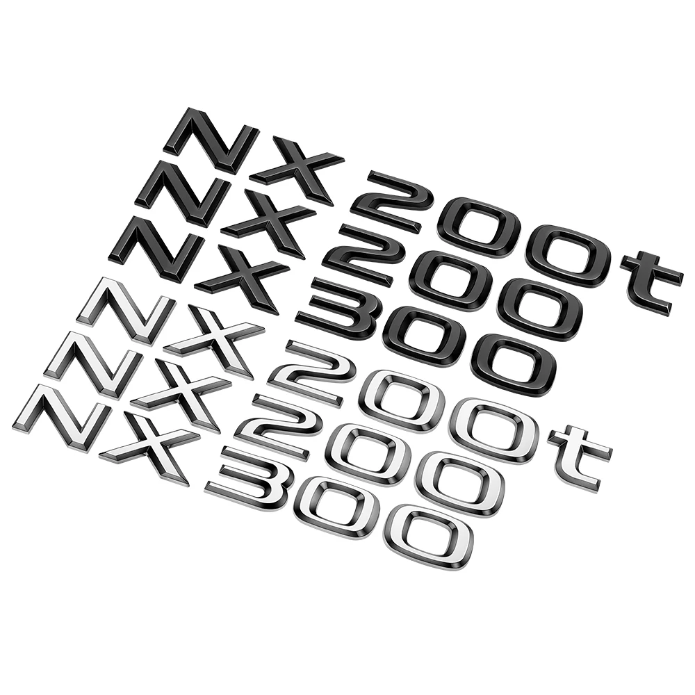 Черная серебряная NX300 NX200 эмблема значок задняя наклейка для Lexus NX200t стикер на