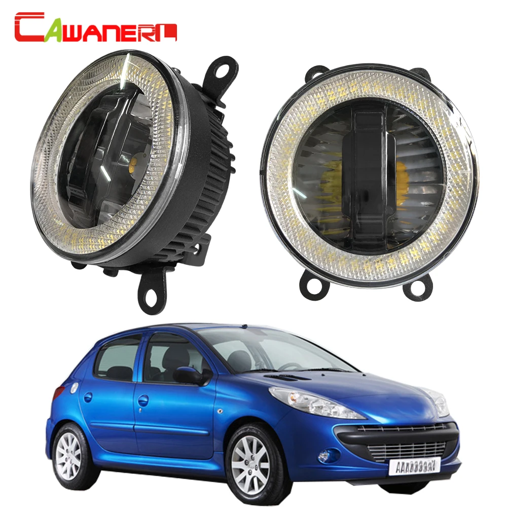 Cawanerl для Peugeot 206 + 2009 2010 2011 2012 Автомобильный светодиодный комплект туман