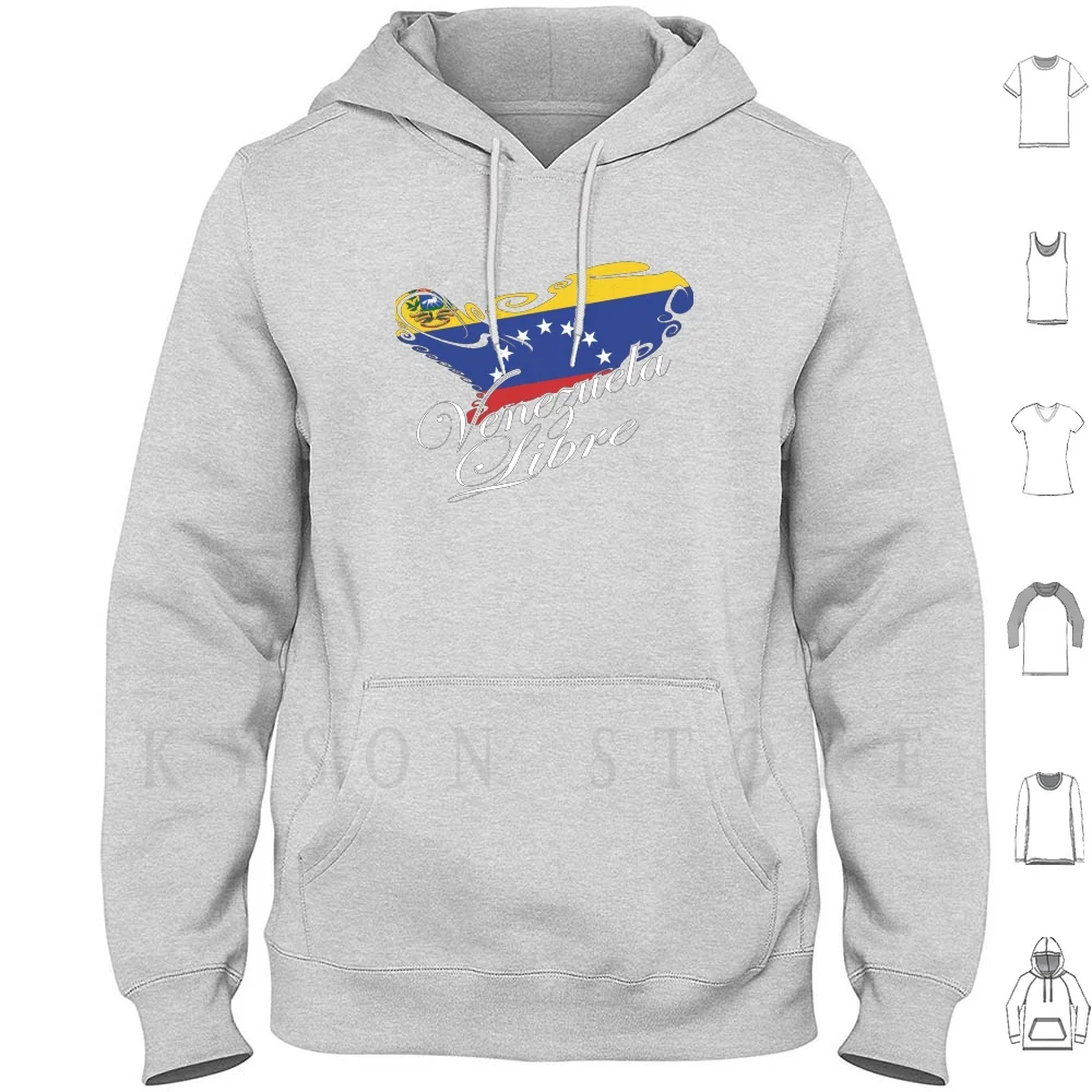 

Толстовки с капюшоном с длинным рукавом, с надписью «Венесуэла»